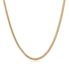  Collier classique de luxe doré pour homme, chaîne gourmette à maillons épais