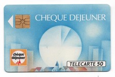 TELECARTE PRIVÉE  *  CHEQUE DEJEUNER  * 8 000 exemplaires   *  1990