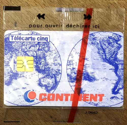 Telecarte continent réf - telecarte, 5u