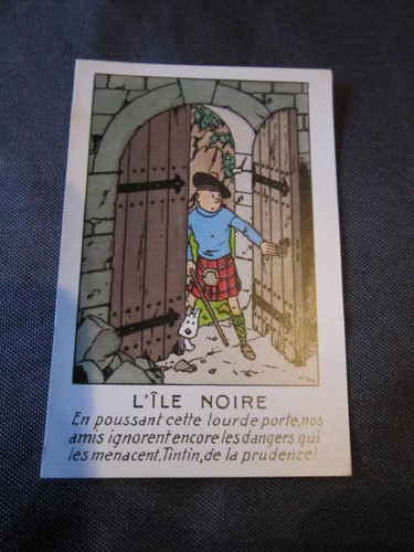 Tintin chromos ile - chromos, l'ile