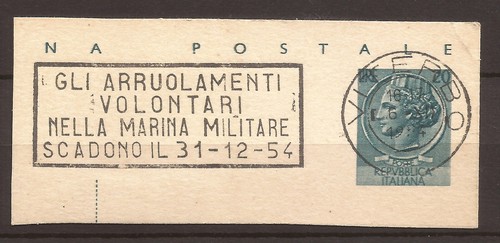 1954 frammento cartolina - di,