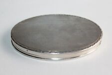 Poudrier en argent massif époque Art déco poids brut 77.76 grammes