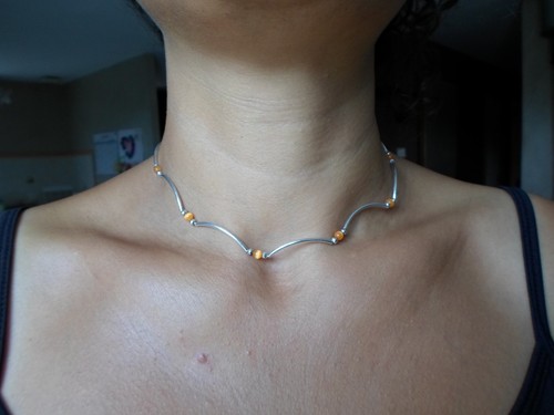 Collier argent massif - en,