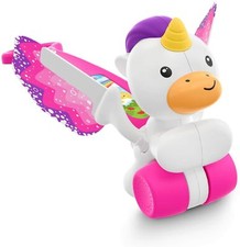 Fisher-Price Rose Pousse Flutter Licorne Bébé Walker Jouet Fait Semblant