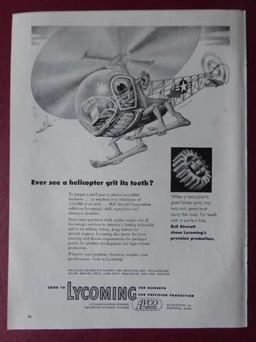 1952 pub avco lycoming bell - pub,