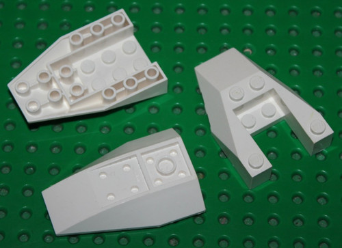Lot lego white wedge - lego:,