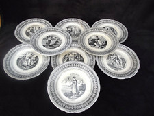 Série de 8 assiettes Choisy