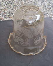 GLOBE TULIPE EN VERRE POUR