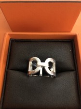 Hermès bague modèle EVER - T 51-argent 925 Silver sterling BIJOU JEWEL