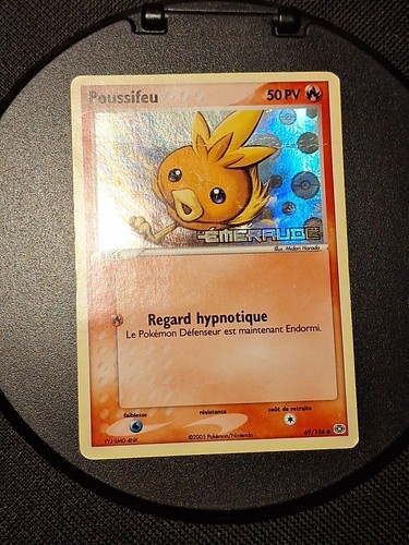 Carte pokémon poussifeu - carte,