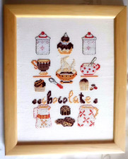 TABLEAU "CHOCOLAT" DMC BRODé