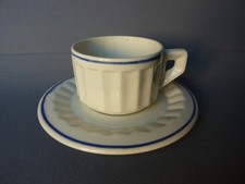 TASSE A CHOCOLAT, DEJEUNER, THE EN PORCELAINE DE GIEN DECO BISTROT CAFE