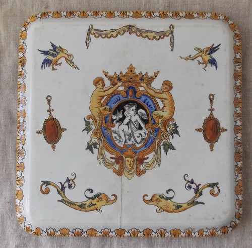 Ancien dessous plat gien - dessous, de
