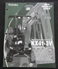 Catalogue Du Produit KUBOTA KX41-3V Mini Pelle "NOUVEAU GUIDE DE PRODUIT"