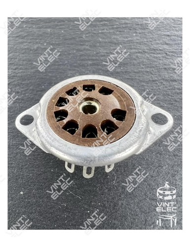 Support tube broches noval - tube, 9