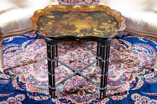 Vintage chinoiserie lacquered - chinoiserie,