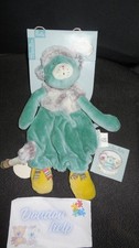 doudou plat chat Minoucha vert