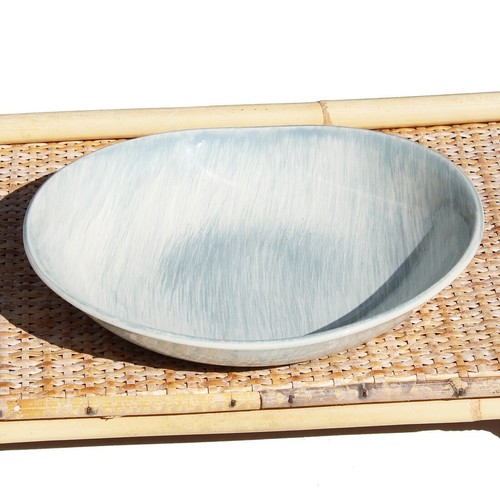 Plat creux vintage faïence - plat,