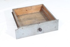 1 X Ancien Glissière En Bois Pour Tiroir Bois Old Vintage Banque De Travail