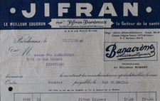 Facture 1938 BORDEAUX Goudron