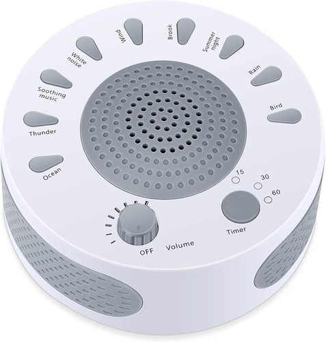 White noise machine sleep - white,