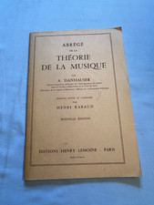 ABREGE DE LA THEORIE DE LA MUSIQUE PAR A . DANHAUSER 