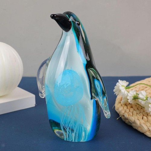 Figurine pingouin verre - figurine, en
