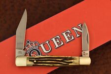 Couteau Queen Half Whittler Winterbottom 2 Lames Acier 440C Manche OS QN47WB