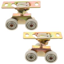  Lot de 2 roulettes pour porte coulissante - Roulettes pour porte de grange -