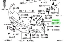 OEM PLATE,FR BUMPER SIDE,UPR