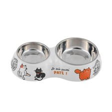 Gamelle pour chat double