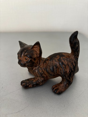 Statue bronze chaton - en,