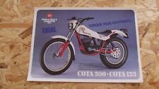 CATALOGUE BROCHURE MOTO MONTESA COTA 200 - COTA 123 - 1980
