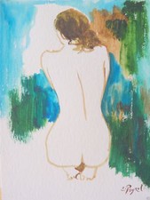 Éric PEYROL (XX) Aquarelle