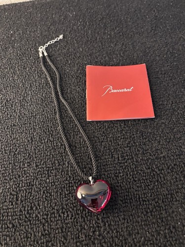 Collier cœur rouge cristal - collier,