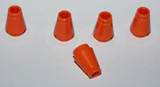 5 x Lego Cone 1x1 ref 4589b