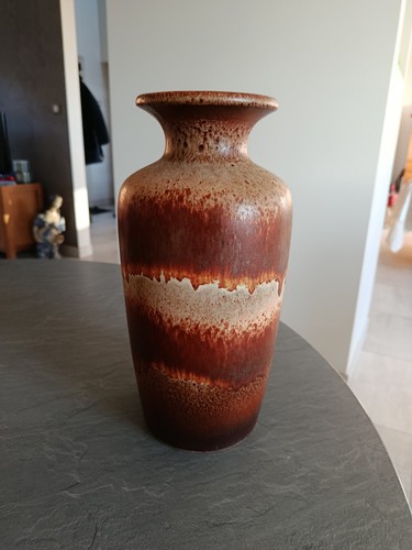 Ancien beau grand vase marbré - beau,