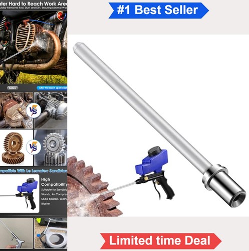 Sand blaster long nozzle wand - long,