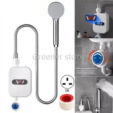 3500W Chauffe-Eau Électrique Instantané Sans Réservoir Douche Bain 12/24/48V