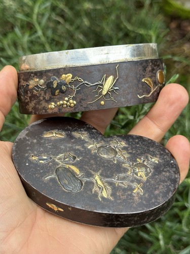 Boîte japonaise argent - boîte,