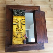 MIROIR TETE DE BOUDDHA -