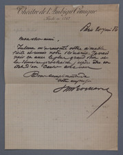 Émile ROCHARD - LETTRE