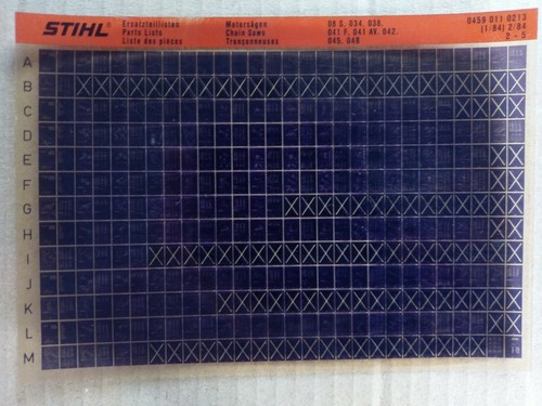 Microfiche liste pièces - liste,