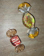 2 bonbons en verre de Murano