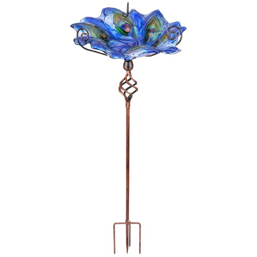 Bird bath feeder with - with, metal