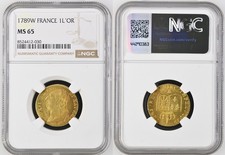 France - Louis XVI - Louis d'or 1789 Lille - NGC MS 65