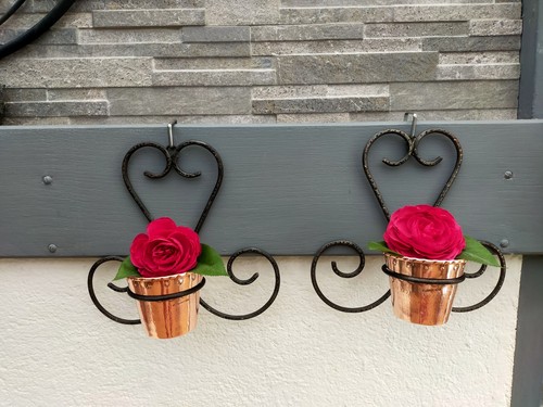 Support mural vase fleuri - support,