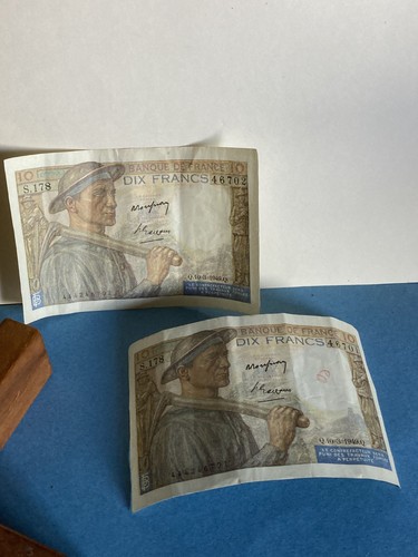 Série billets 10 francs - série, 2x