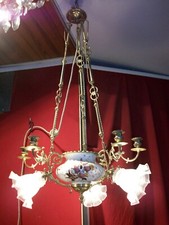 Lustre céramique 19ème siècle