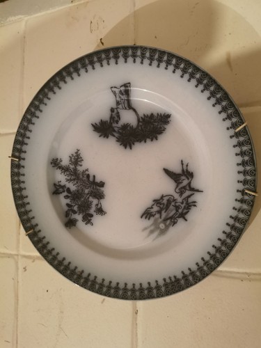 Ancienne assiette longwy - ancienne, de